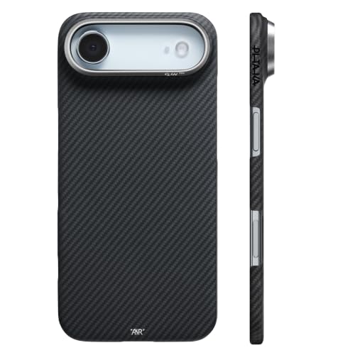 pitaka for iPhone Air Case with Caseless Touch Feeling, Black/Grey(Twill) - color: Black/Grey (Twill)