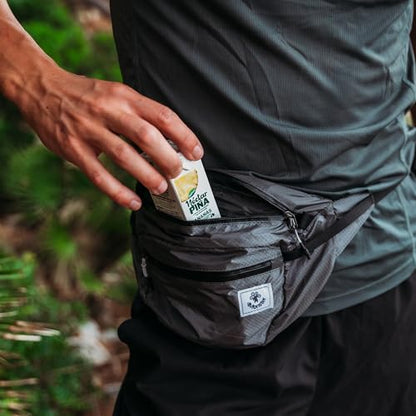4Monster Hiking Waist Packs Portable,Water Resistant Fanny Bag with Adjustable Strap,Lightweight Crossbody Chest Bag Slim Bag - color: Silver