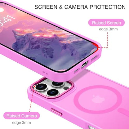 BENTOBEN Magnetic for iPhone 16 Pro Max Case,(Compatible with MagSafe) (Military Grade Drop Protection) Slim Translucent Matte Shockproof with Anti-Fingerprint Phone Case 6.9",Fruit Purple - color: Fruit Purple