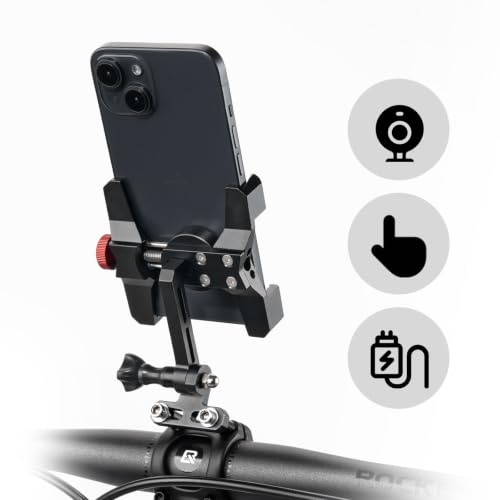 ROCKBROS Aluminum Bike Phone Mount for 4.7-7.1" Phones Stem Mount - style: Stem Mount