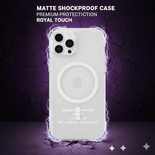 Compatible with Pack of 2 Case iPhone 13 PRO MAX Case Clear MagSafe + Clear, 2.5mm Shockproof Military Grade Drop Protection, Hard Transparent Anti Yellowing Back - color: Clear MagSafe + Clear, size: IPHONE 13 PRO MAX