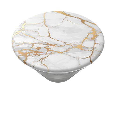 PopSockets Adhesive Phone Grip, Holder- Gold Lutz Marble - color: Gold Marble, size: small