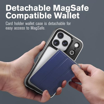 VENA vCommuteX for iPhone 17 Pro Max Wallet Case, Blue - color: MagSafe Compatible - Blue, size: iPhone 17 Pro Max