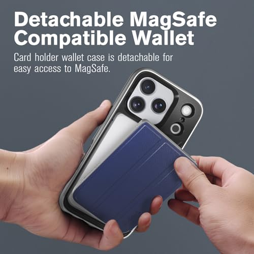 VENA vCommuteX for iPhone 17 Pro Wallet Case, Blue - color: MagSafe Compatible - Blue, size: iPhone 17 Pro