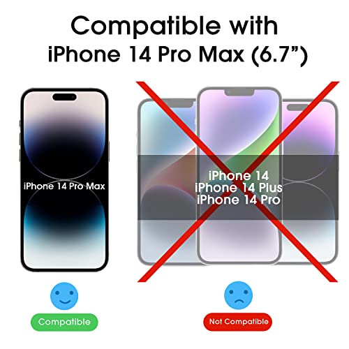 amFilm 2 Pack Tempered Glass Screen Protector + Camera Lens Protector for iPhone 14 Pro Max 6.7 Inch. Easy OneTouch Installation, Auto-Alignment, Bubble Free, Case Friendly, Anti-Scratch - size: IPH14P-6.7”