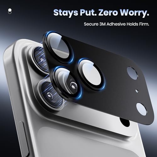 Hoerrye for iPhone 17 Pro Max Camera Lens Protector - 12FT Shatterproof