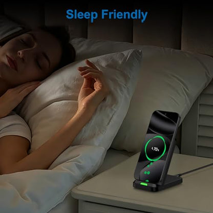 Wireless Charger Fast Charging Stand for Samsung Phone Charger Android Desk