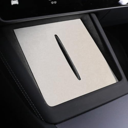 Suede Wireless Charger Pad for Tesla Model 3 24-26 Model Y 25-26 Gray - color: Gray