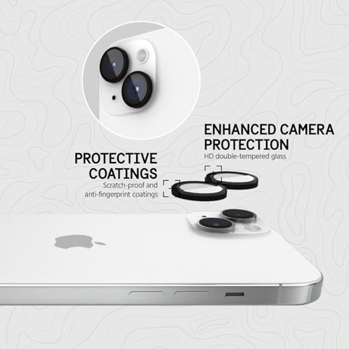 Pelican iPhone 15/iPhone 15 Plus Camera Lens Protector - Black - size: iPhone 15 / iPhone 15 Plus