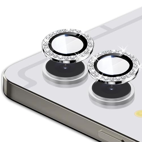 Zeking 2 Set for Samsung Galaxy Tab S11 Ultra Bling Camera Lens Protector - color: BlingSilver