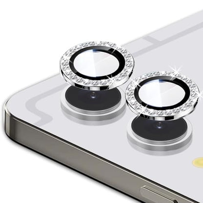 Zeking 2 Set for Samsung Galaxy Tab S11 Ultra Bling Camera Lens Protector - color: BlingSilver
