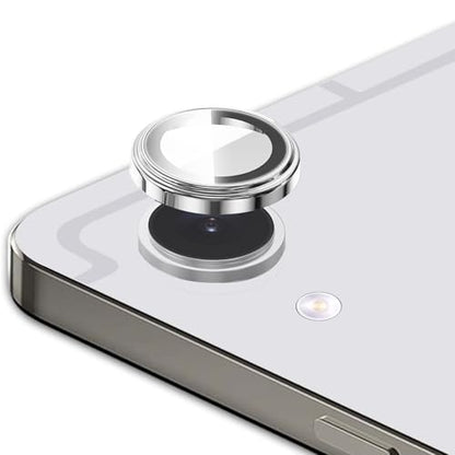 Zeking (2 Set) Camera Lens Protector Compatible with Samsung Galaxy Tab S11 X730/X736, Scratch-Resistant HD Clarity Ultra-Thin 9H Tempered Glass with Aluminum Edging, Individual Metal Lens Cover (Silver) - color: Silver