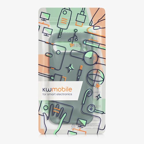 kwmobile Case Compatible with Google Pixel 9 Pro XL Case - Protective Slim TPU Phone Cover - Soft Matte Finish - Forest Green - color: forest green