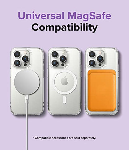 Ringke for iPhone 14 Pro Max Case [Fusion Magnetic Matte Clear] | Compatible with MagSafe, Oil & Dirt Resistant, Anti-Fingerprint Technology Prevents Oily Smudges, Feels Velvety Soft - size: iPhone 14 Pro Max