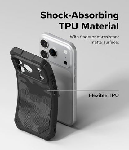 Ringke for iPhone 17 Pro Max Case [Rugged Gear Magnetic Camo Black] - color: Magnetic Camo Black, size: iPhone 17 Pro Max