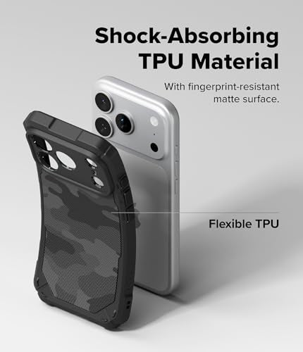 Ringke for iPhone 17 Pro Case [Rugged Gear Magnetic Camo Black] - color: Magnetic Camo Black, size: iPhone 17 Pro