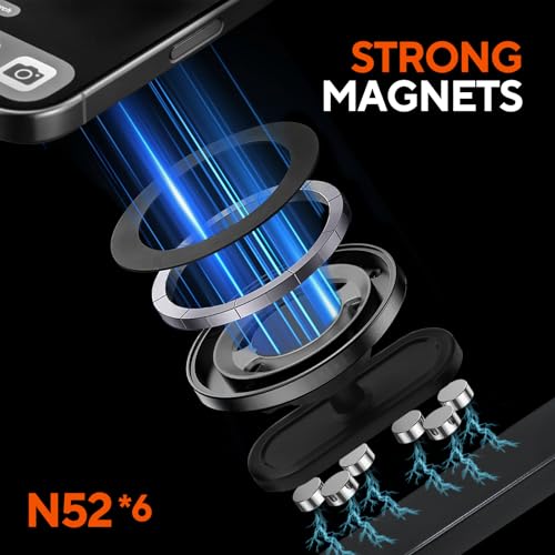 Gym Magnetic Phone Holder for Workout Recording - size: B- Round Phone Holder
