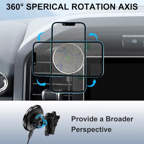 Surfcabin Wireless Charger Magnetic Car Vent Phone Mount for 2021-2026 F150 - size: Fits F150 2021-2026 with Charging-Magnetic