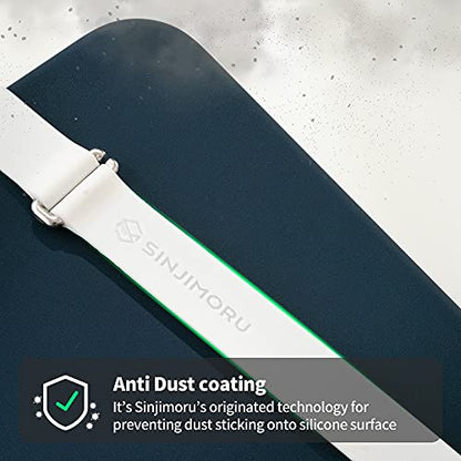 Sinjimoru C-Shaped Clip Finger Phone Grip, Silicone Strap, Black 210 - color: Black, size: 210