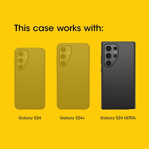 OtterBox Samsung Galaxy S24 Ultra Symmetry Series Clear Case - STARDUST (Clear/Glitter), ultra-sleek, wireless charging compatible, raised edges protect camera & screen - color: Clear/Glitter, style: Samsung Galaxy S24 Ultra