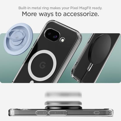 Spigen Ultra Hybrid MagFit for Pixel 9a Case, White - color: Mag Clear, size: Pixel 9a