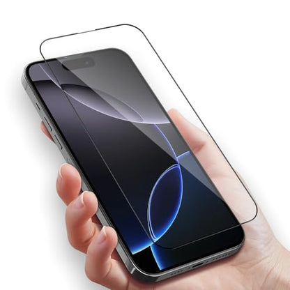 2 Pack Screen Protector for iPhone 16 Pro +2 Camera Lens Cover | 9H+ Military Grade Tempered Glass, HD Clarity, Shatterproof, Anti-Scratch, Anti fingerprint, Full Coverage, Auto-Align Tray - size: IPhone 16 Pro (6.3 inch)
