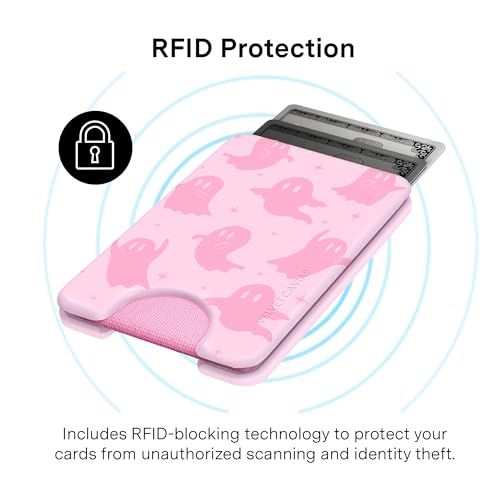 VELVET CAVIAR compatible with MagSafe Wallet 2.0 | Magnetic Card Holder Wallet for iPhone 17/16/15/14/13/12 or Phone Cases compatible with MagSafe | Ghosted Pink - color: Ghosted Pink
