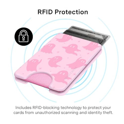 VELVET CAVIAR compatible with MagSafe Wallet 2.0 | Magnetic Card Holder Wallet for iPhone 17/16/15/14/13/12 or Phone Cases compatible with MagSafe | Ghosted Pink - color: Ghosted Pink