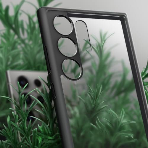 Spigen Ultra Hybrid for Galaxy S24 Ultra Case, Frost Black | Anti-Yellowing Resin, Air Cushion Technology, Military-Grade Drop Protection, Raised Camera Protection, Wireless Charging - color: Frost Black, size: Galaxy S24 Ultra