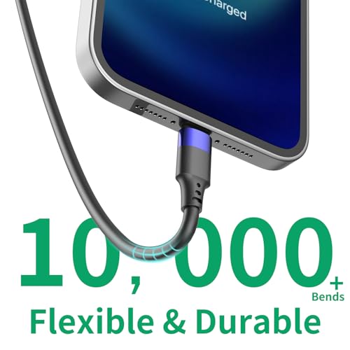 1ft Multipack Short iPhone Charger Cable for iPhone 14 13 12, Bulk Short USB A to USB C Cable 12 inch for Charging Station Compatible with iPhone 15 Samsung Galaxy S20 S10 Note 20 10, 10 Pack Mixed - size: 1 Foot, style: 5P Lightning + 5P USB-C