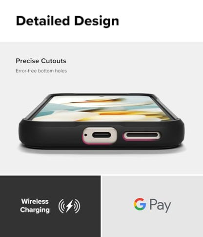Ringke Onyx Designed for Google Pixel 9a Case [Compatible with MagSafe and Pixelsnap] Oil & Dirt Resistant Enhanced Grip Non-Slip Texture Lightweight Cover - Magnetic Black - color: Magnetic Black, size: Pixel 9a