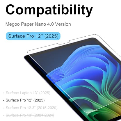 Megoo WriteGlass Paperfeel Screen Protector for Surface Pro 12 Inch 2025 - size: Surface Pro 12-inch (2025)
