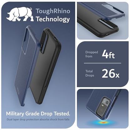 TUDIA MergeGrip for Jitterbug Smart 4 Case T608G, [Military Grade Drop Tested] Shockproof Protection Slim Rugged Dual Layer Heavy Duty Phone Cases for Senior - Indigo Blue - color: Indigo Blue