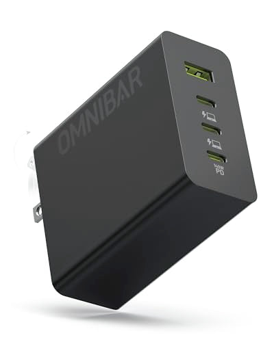 140W USB C Charger, 4-Port GaN PD3.1 PPS Fast Charger Power Adapter - color: 140W Black