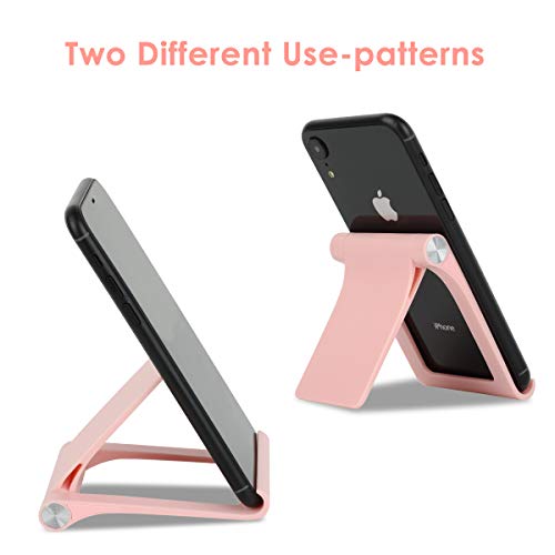 Desktop Cell Phone Stand Holder Multi-Angle Adjustable Phone Desk Stand Tablet Holder for iPhone 17 16 15 14 13 12 11 Pro Max XS XR Samsung Galaxy S22 S21 S20 S10 S9 Edge Android Smartphone - color: Pink