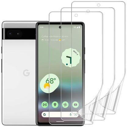 3 Pack Screen Protector for Google Pixel 6A 5G 6.1", HD Ultra-Thin Full Coverage Soft TPU Hydrogel Film Google Pixel 6A - Fingerprint ID Compatible, Self-Healing, Touch Sensitive - size: Google Pixel 6A