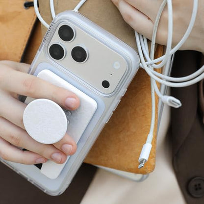 PopSockets Phone Wallet for MagSafe with Grip- Blanc Fresh - color: Blanc Fresh, style: MagSafe