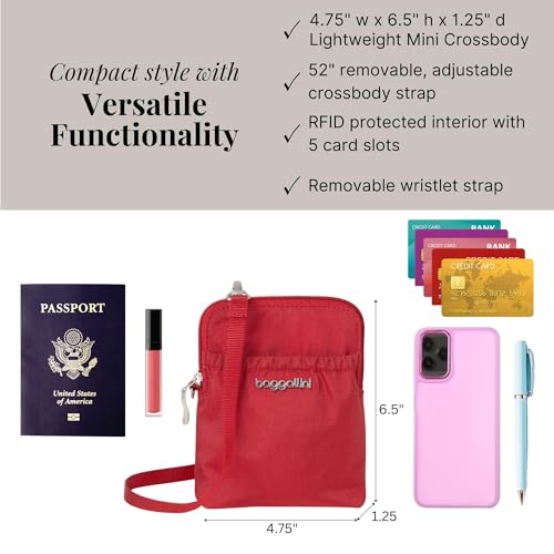 Baggallini RFID Bryant Pouch - color: Apple