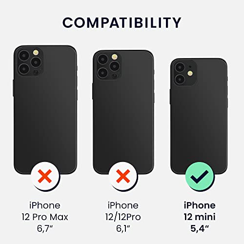kwmobile Case Compatible with Apple iPhone 12 mini Case - TPU Silicone Phone Cover with Soft Finish - Light Blue Matte - color: light blue matte, size: iPhone 12 mini