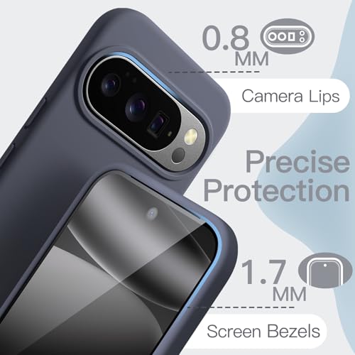 JETech Silicone Case for Google Pixel 10/10 Pro, Moonstone | Silky Soft Touch, Shockproof Protection, Scratch Resistant, Microfiber Lining - color: Moonstone, size: Pixel 10/10 Pro