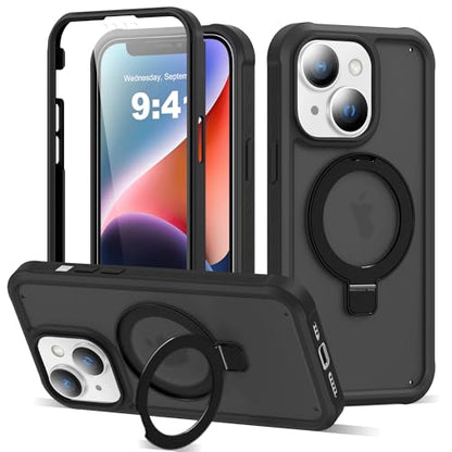 Compatible with iPhone 14 Plus Case with Stand 6.7",Black - color: Black, size: Iphone 14 Plus