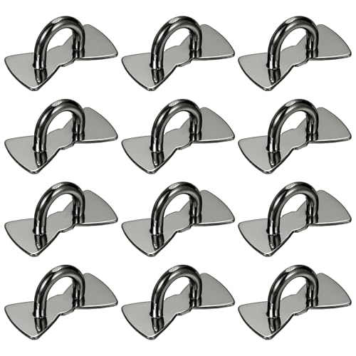 PATIKIL Metal Phone Charm Hook 1", 12Pcs Adhesive Bow Shaped Phone Finger Grip Hook Smartphones Keychain Ring Charm Loop for DIY Tablet Case Accessories, Black - color: Black
