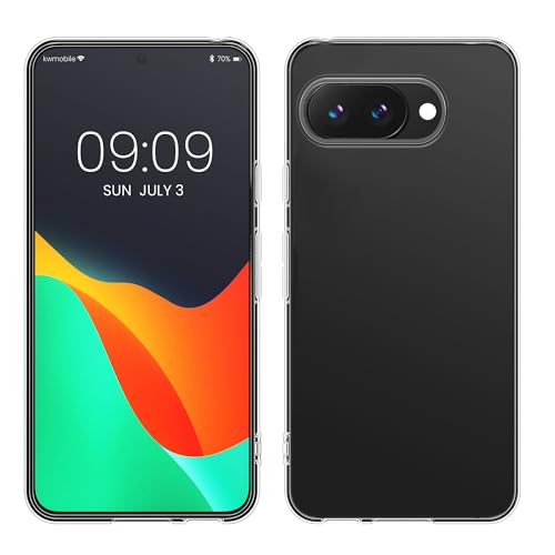 kwmobile Case Compatible with Google Pixel 9a - Clear Case Soft Slim Flexible Protective TPU Phone Cover - Transparent - size: Pixel 9a