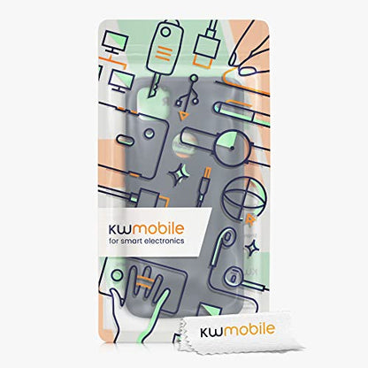 kwmobile Case Compatible with Google Pixel 4a Case - Slim Protective TPU Silicone Phone Cover - Dark Slate - color: Dark Slate