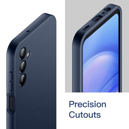 JETech Slim Case for Samsung Galaxy A15, Navy | Soft TPU Design, Matte Finish, Shockproof Protection - color: Navy, size: Galaxy A15