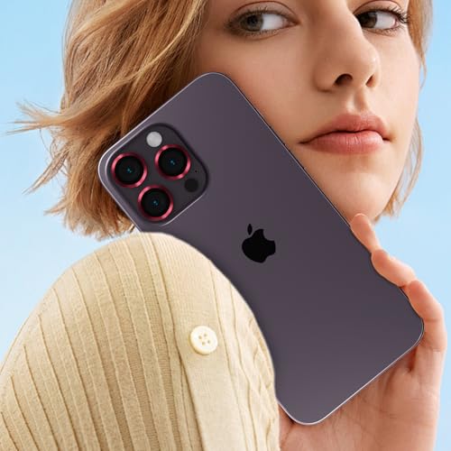 Camera Lens Protector Compatible with iPhone 11/iPhone 12/iPhone 12 Mini,Scratch Resistant,HD Clear Tempered Glass Camera Lens Protection Cover,Case Friendly Easy to Install - Claret - color: Claret, size: iPhone 11/iPhone 12/iPhone 12 Mini