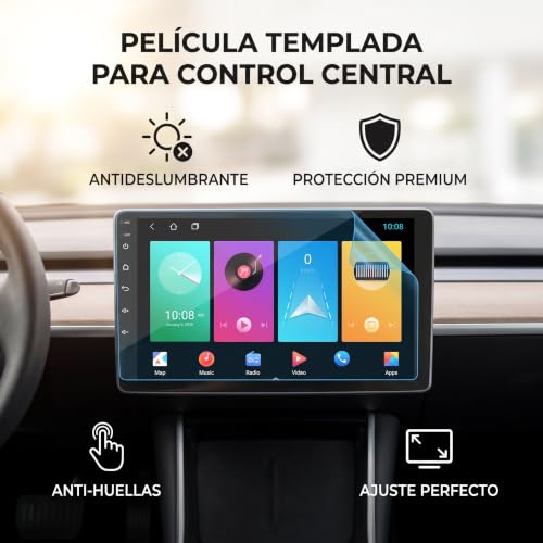 Tbest Navigation Screen Protector Anti Glare Anti Fingerprint Central Control Tempered Film for Car (9 Inch) - size: 9 Inch