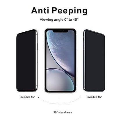 McgojoHi[2 Pack Privacy Screen Protector for iPhone 15 Pro 6.1-inch[Anti-Spy] Tempered Glass Film,Touch Sensitive/Anti Scratch/Fingerprint/Easy Install Bubble Free - color: iPhone 15 Pro