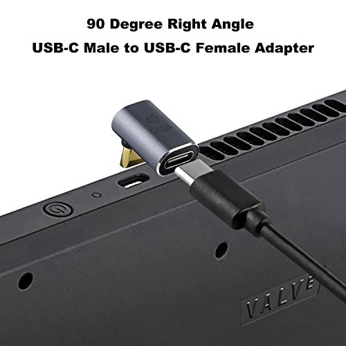 AreMe 90 Degree USB-C Male to Female Adapter 2 Pack, Metallic Purple - color: Metallic Purple