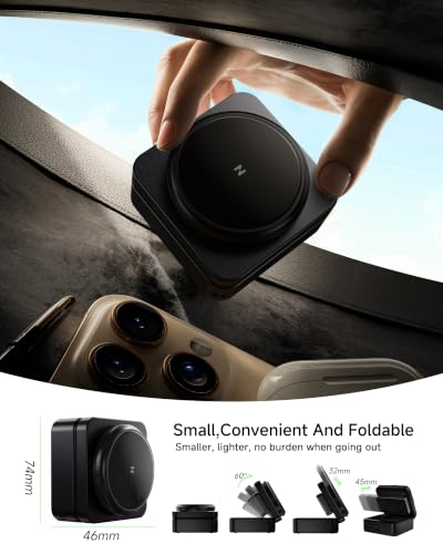 ZEEHOO 3-in-1 Charging Station for Apple, Foldable Mag-Safe Charger, 15W Wireless Charger for iPhone 17/16/15/14/13/12 Series, Apple Watch, AirPods(30W Adapter Included) (Black) - color: Black